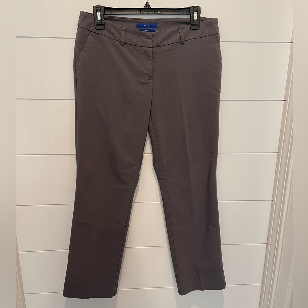 Apt. 9 Gray Straight Leg Pants